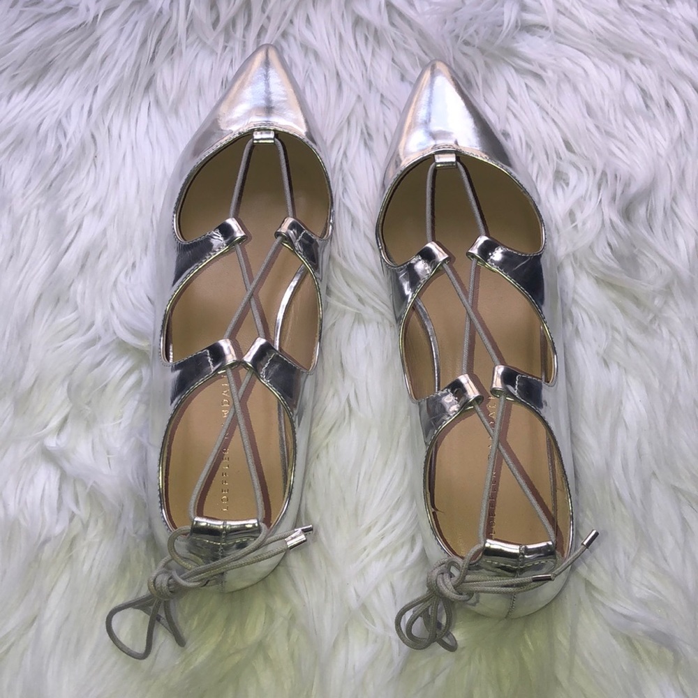 LOEFFLER RANDALL Ambra pointy toe lace sho…